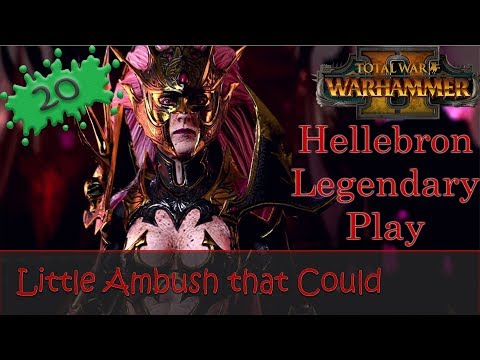 Warhammer 2 Hellebron E20 Dark Elves Legendary Campaign - Little Ambush that Could