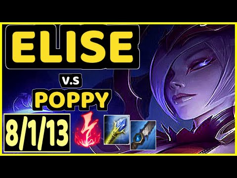 BONO (ELISE) vs POPPY - 8/1/13 KDA JUNGLE CHALLENGER GAMEPLAY - KR