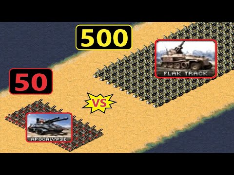 50 vs 500 - Apocalypse vs Flak Tracks - Red Alert 2