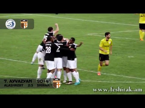 APL, round 28, 18.05.2016, Alashkert 2:3 Shirak, highlights