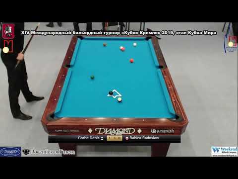 Grabe Denis (EST) - Babica Radoslaw (POL) Kremlin Cup 10-ball 2019