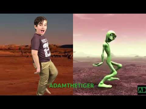 Dame Tu Cosita - dance challenge Musical.ly - The green Alien  Dance - Alien VS the Kid