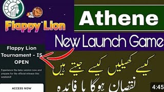 Athene New Lunch Game | Flappy Lion Update | Athene Flappy Lion | Athene Network App #freeearning