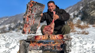 Download lagu Tender And Very Juicy Steaks Cooked Between Two Hot Logs! Mountain Life mp3 Download lagu Tender And Very Juicy Steaks Cooked Between Two Hot Logs! Mountain Life mp3