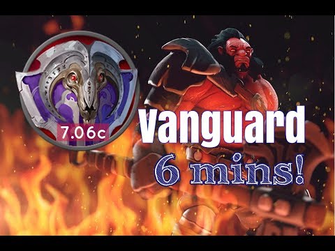 Dota 2 How to Jungle 7.06c - Axe Vanguard in 6 mins - Radiant Guide