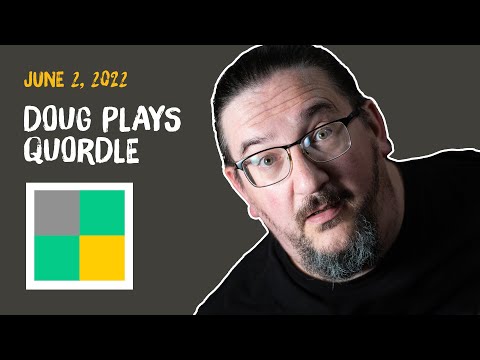 Doug plays today's Quordle  06/02/2022