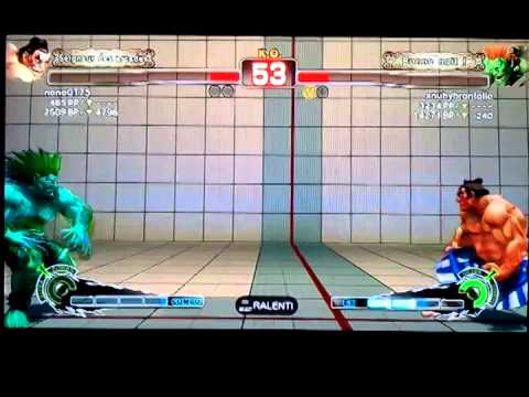 nonoGT75 [E.Honda] vs anubybrontolio [Blanka] SSF4 AE 2012 Online Ranked Matches