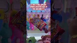Fake surging sparks booster pack in this machine? Or am I tripping? #pokemon #pokemoncards