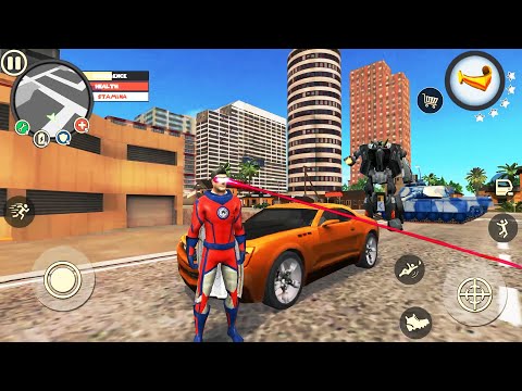Rope Hero: Vice Town (Cyclops Laser Glasses) | Naxeex New Update – Android Gameplay