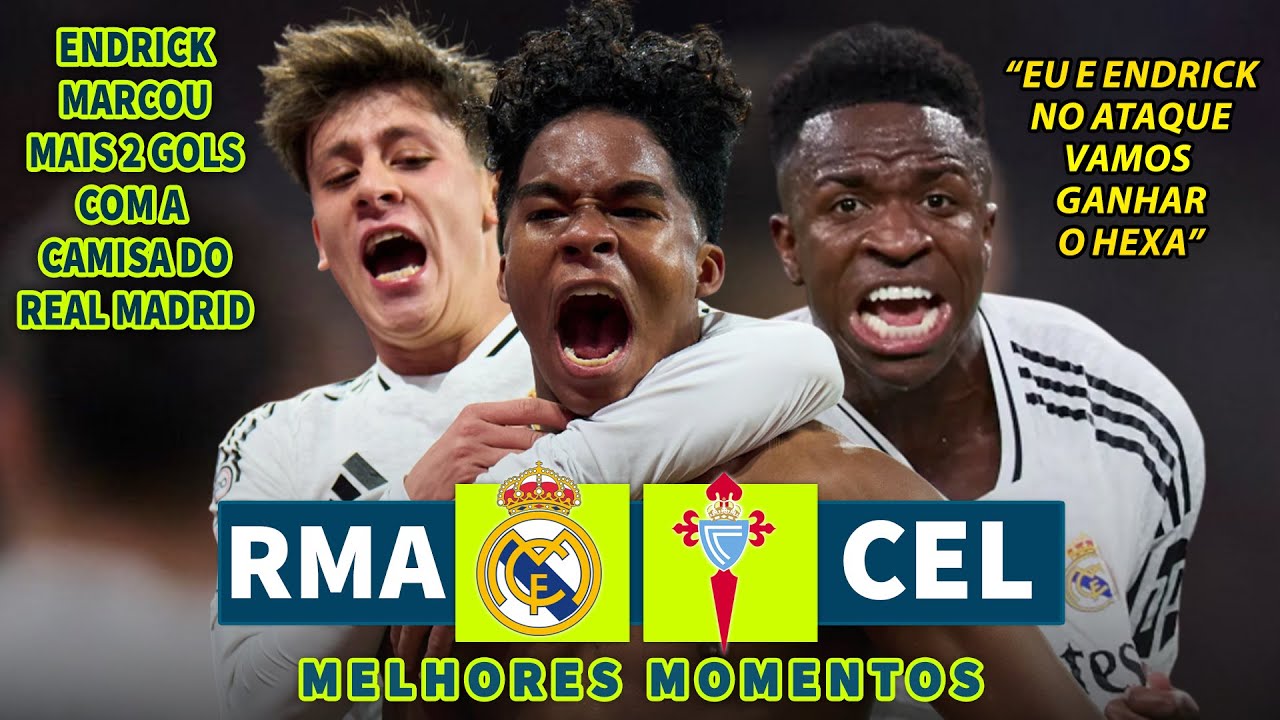 ENDRICK MARCOU MAIS 2 GOLAÇOS COM A CAMISA DO MAIOR TIME DO MUNDO E GARANTIU A VITÓRIA DENOVO