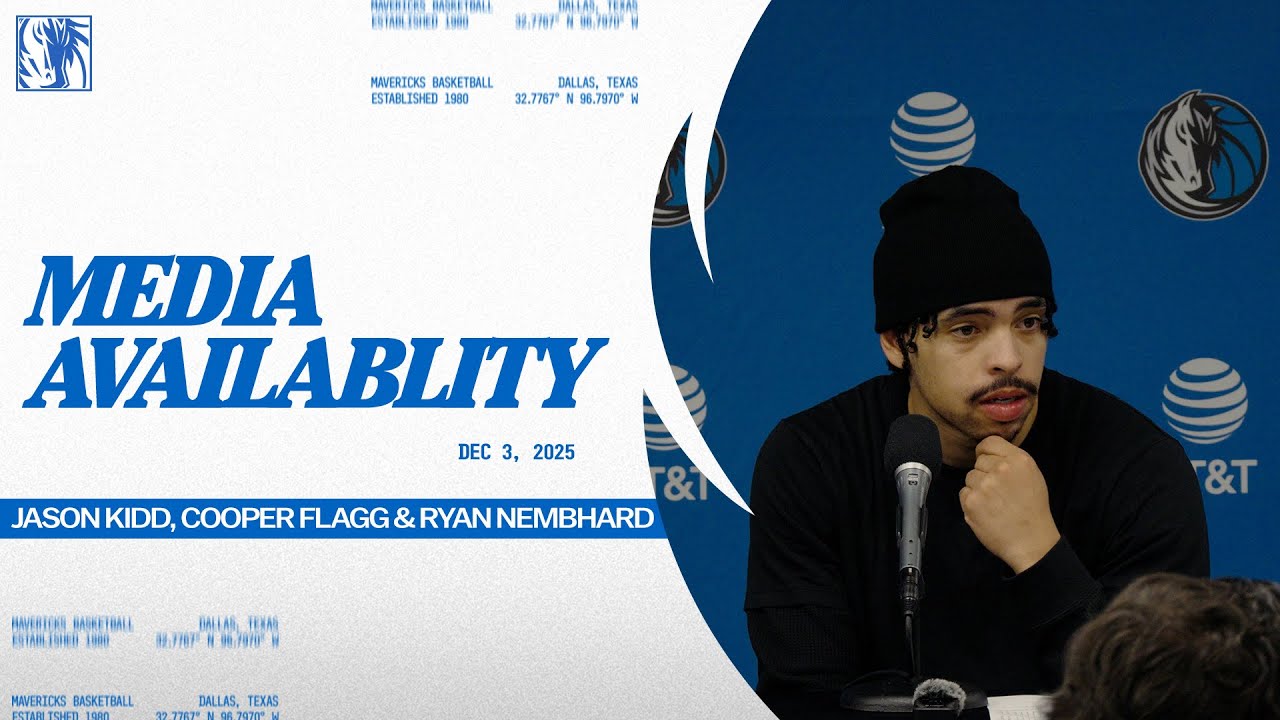 Jason Kidd, Cooper Flagg, & Ryan Nembhard | Media Availability vs MIA | 12/03/25
