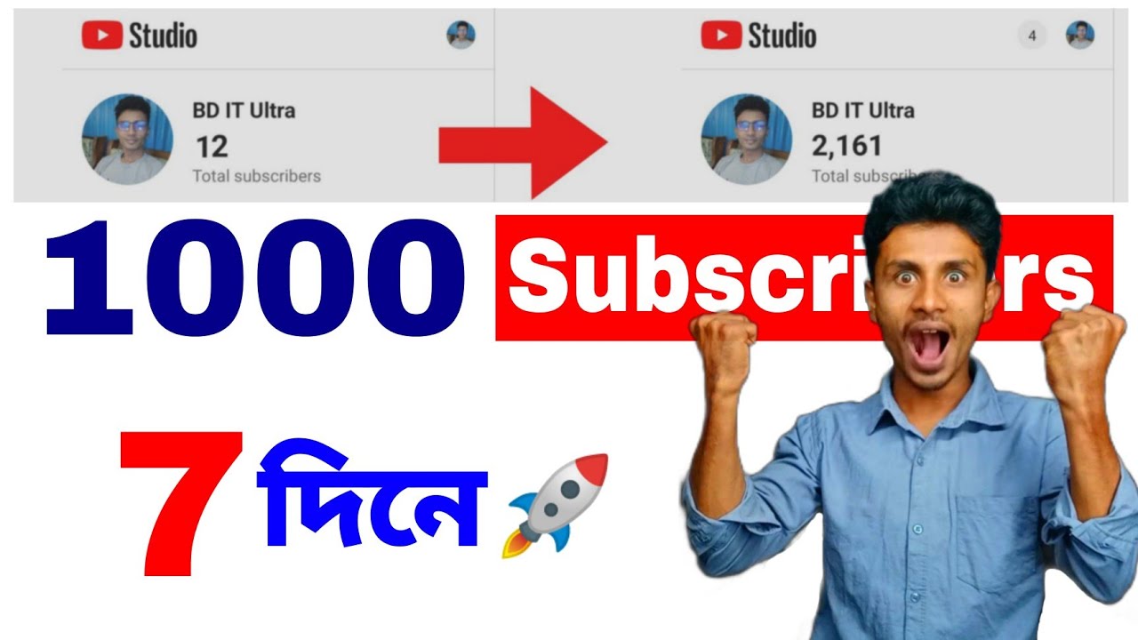 How to Get First 1000 Subscribers on YouTube | 2022 | get 1k subscribers| Subscribers barabo kivabe
