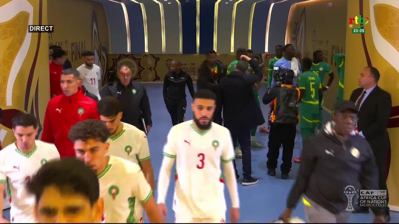 RTB - Finale CAN Maroc 2025 : Sénégal 0 vs 0 Maroc(Plateau Mi-temps)