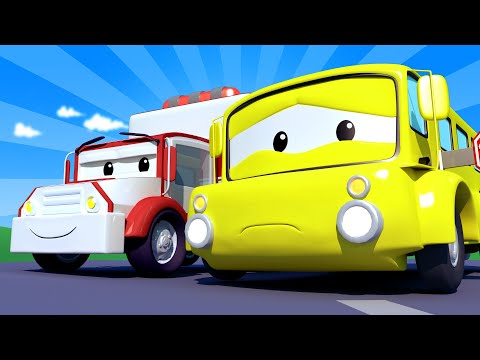 Amber la Ambulancia - Lily el Bus va Realmente Por un Mal Camino! - Dibujos Animados Educativos