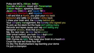 Ultramagnetic MC&#39;s (Kool Keith) - MC Champion - Rhymes Highlighted