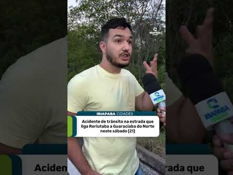 Ac1dente de carro é registrado na rodovia entre Reriutaba e Guaraciaba do Norte #ceará. #youtube
