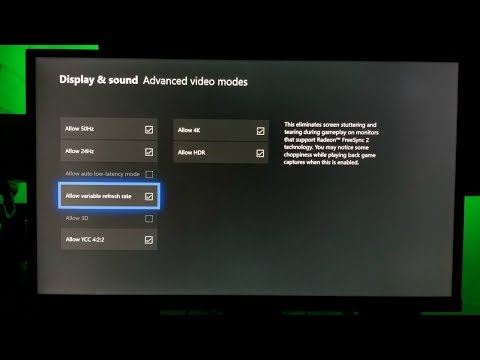 Xbox one X Freesync 2 ( Variable Refresh Rate) on a 4K HDR BenQ Monitor
