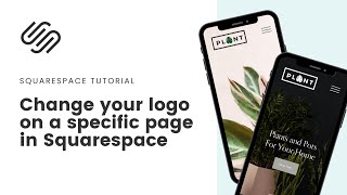 Change the logo on one page in Squarespace // Alternative logo for a s