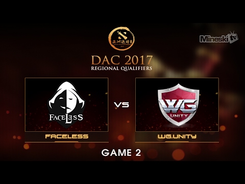 Faceless vs WG.Unity  | Dota 2 Asia Championship | Group Stage | Best of 3 | Game 2