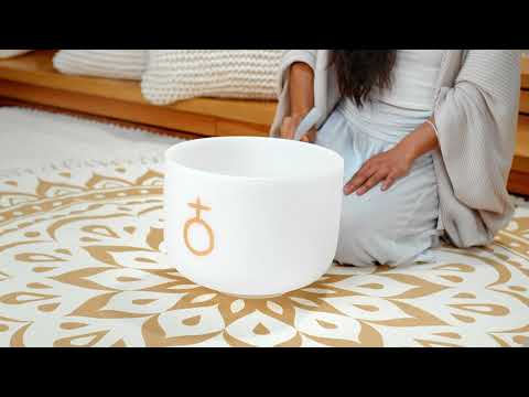 136.10 Hz Earth Year / Om - 12" Planetary Crystal Singing Bowl