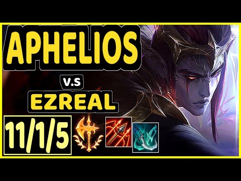 HANS SAMA (APHELIOS) vs EZREAL - 11/1/5 KDA BOTTOM ADC GAMEPLAY - EUW Ranked GRANDMASTER