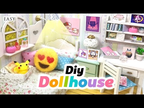 DIY Fandom Dollhouse!! Cute Miniature Room Decor With Undertale, Neko Atsume, Emoji, Pusheen & Co! Video