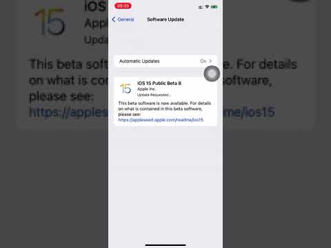 iOS 15 Beta 8 - Public Beta Release