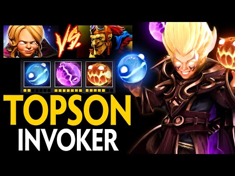 IT'S TOPSON INVOKER | PERFECT LANING AGAINST BATRIDER MID | Dota 2 Invoker