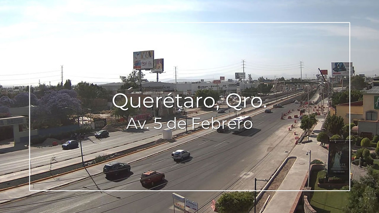 Live webcam view of Avenida 5 de Febrero Traffic View