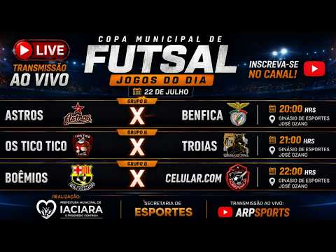 3ª COPA MUNICIPAL DE FUTSAL-IACIARA-GO - AO VIVO COM IMAGENS