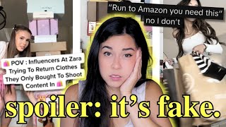Let's Talk Influencers *Faking* Hauls.