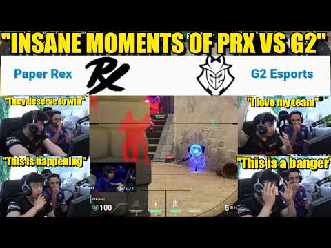 FNS and SOM react INSANE MOMENTS OF PRX vs G2  | VCT MASTERS SANTIAGO |