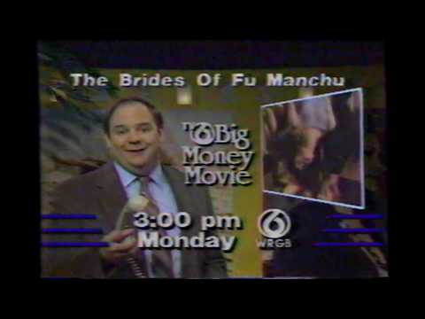 1988 WRGB Big Money Movie The Brides Of Fu Manchu Commercial