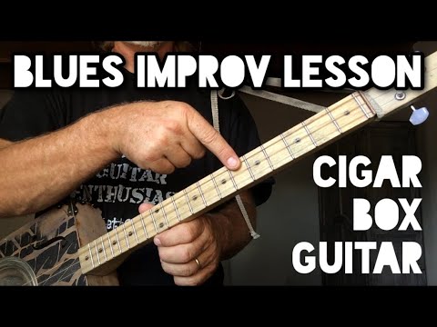 Cigar Box Guitar - Blues Improv Lesson