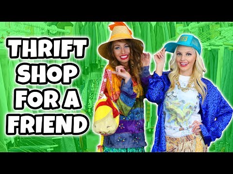 $25 Thrift Store Challenge. Best Friends Buying Each Other Outfits. Totally TV