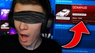 Can You STEAL My White Dominus? | Rocket League Blind Trading With Fans