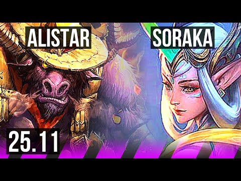 ALISTAR & Smolder vs SORAKA & Senna (SUP) | Rank 15 Alistar | EUW Challenger | 25.11