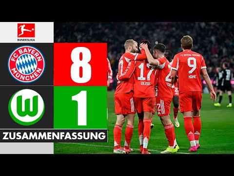 Bayern München Wolfsburg | 8-1 | Highlights/Zusammenfassung | Bundesliga 2025/26 | wolfsburg bayern
