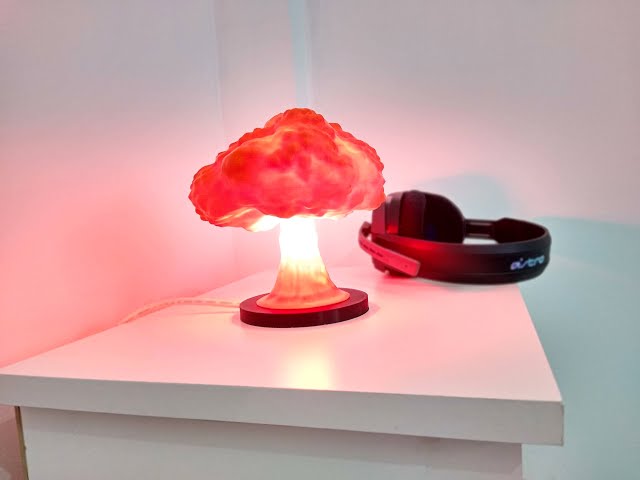 Vídeo relacionado con Generic Lámpara de explosión de bomba atómica, luz nocturna de nube de hongo, estilo personalizado, plástico amarillo y material de vidrio, para dormitorio, sala de estar, decoración de oficina