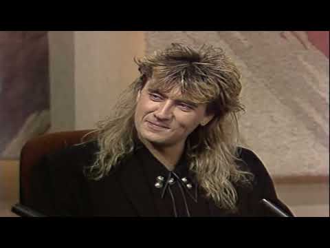 Joe Elliott  Lead Singer of Def Leppard, Late Late Show 1989