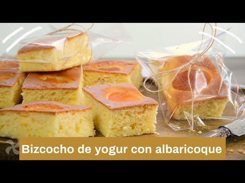 BIZCOCHO de yogur con albaricoques