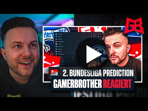 GamerBrother REAGIERT auf seine 2.BUNDESLIGA PROGNOSE 2023/2024 😬😂