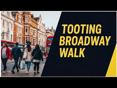 Tooting Broadway walk. Tooting, South West SW17 London, UK | Street walk and double decker bus ride.