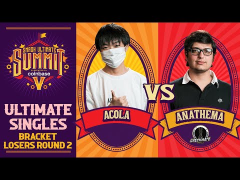 acola vs Anathema - Losers Round 2 Ultimate Summit 5 - SSBU Singles | Steve vs R.O.B