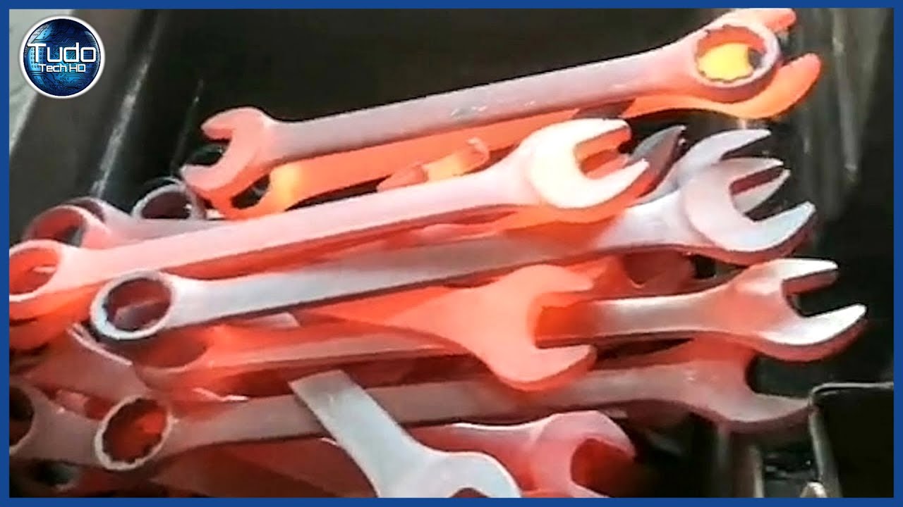 Incrível Processo de Fabricação de Ferramentas Forjadas. Máquina de Produção em Série Impressionante