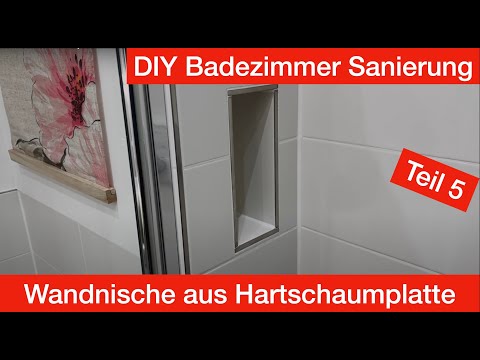 Building a wall niche for bathrooms using Q-Board or Wedi panels? DIY bathroom renovation