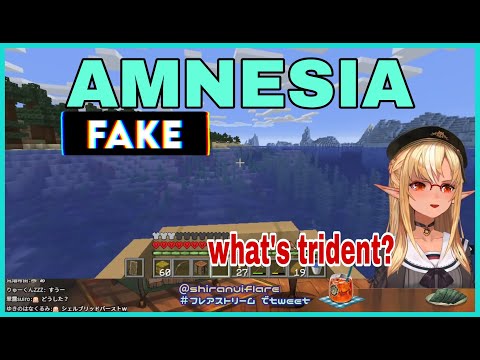 Shiranui Flare Fakes Amnesia!? | Hololive Cut Minecraft