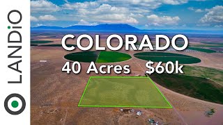 40 Acres of Colorado Land for Sale with Power &amp; Mountain Views • LANDIO