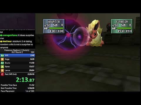 Pokemon Stadium 2 - Gym Leader Castle Round 2 in 2:12:42 [Current WR]