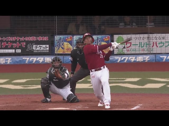 【7回表】全力疾走で一周!! 頼れるイーグルス・嶋の今シーズン1号!! 2019/3/30 M-E